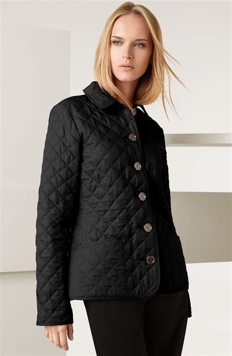 burberry brit classic quilted jacket|Burberry jackets for women.